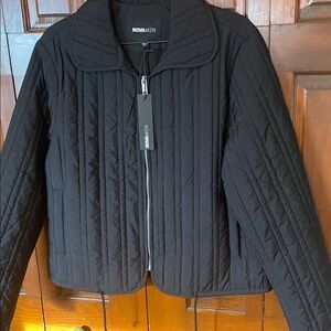 Nova Men Black Quilted Jacket Size Large NWT.